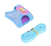 Generic Conejo Hámster Pequeño Animal Mascota Ajustable Transpirable Arnés Chaleco para Caminar Ejercicio, Correa para Mascotas para Agilidad y Vivacidad, Suministros para para un Estilo de Vida (L)