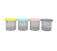 Generic Congelador de Contenedores de Almacenamiento de Alimentos Mini Contenedores de Pinta de Helado 600 Ml 4 Piezas para Deliciosos Bocadillos Congelados