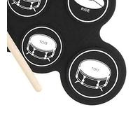 Generic Conjunto de Batería Electrónica, 3 Ritmos Drum Electrónica DC 5V 5 Auntos para la Práctica