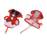 Generic Conjunto de Correa de Arnés para Mascotas, Lazos Lindos Ajustables, Correa de Arnés Suave de Malla Transpirable Elegante para Viajes (S)