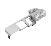 Generic Conjunto de Cubierta Superior de Cámara de Alta Resistencia Rueda de Modo de Fácil Instalación para A6000, Integración Multifuncional, Material ABS (Silver)