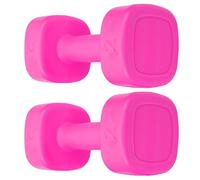Generic Conjunto de Mancuernas, Muescas para Mujeres Mezcla de de Hierro Interna 2pcs 4 Lb Fitness Llorante de Pesas de Yoga de Yoga para Resistencia, Deportes Grupales, Culturismo (Rosado)