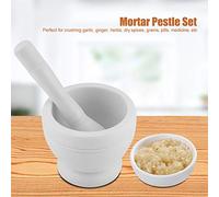 Generic Conjunto de Mortero de Especias, Mortero de de Granito de de de Plástico, Farmacias Boticario para la Casa de la Cocina (WHITE)