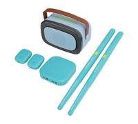 Generic Conjunto de Tambores Electrónicos, Conjunto de Tambores de Aire Virtuales Fáciles para Tocar a Razón de Práctica Portátil para el Hogar (cielo azul)