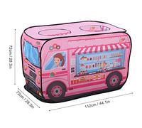 Generic Conjuntos de Camiones de Bomberos Ecológicos y Sostenibles, Concepciones Transpirables y de Tul, Carpa de Juego Infantil, Viajes Infantiles en Casa (camion de Helados)