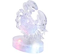 Generic Constellations Crystal Puzzle Rompecabezas Tridimensional con Luz LED para Entusiastas de los Rompecabezas y Niños GPPS Plástico Transparente (Cáncer)