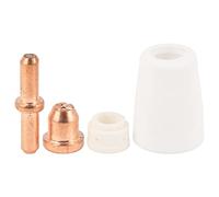 Generic Consumibles para Cortador de, Kit de Copas de Boquillas de Electrodos, Larga Vida útil, Fácil Instalación, Accesorios de Repuesto para Proceso de Corte, 90 Piezas de Porcelana y Cobre para