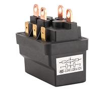 Generic Contactor de relé de Solenoide de Cabrestante con Recubrimiento de Polvo Negro 12V 120A para Vehículos ATV UTV 4X4