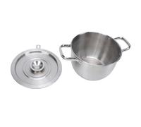 Generic Contenedor de Aceite de Manteca de Cerdo de Acero Inoxidable 304 con Tapa, Filtro de Aceite Eficiente para Cocinar en Casa, 775-800g (3.8L)