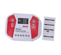 Generic Controlador de Panel Solar Controlador de Carga Eficiente 60A PWM para Batería Solar Carga de 3 Etapas para Farolas Solares ABS + Metal