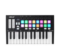 Generic Controlador de Teclado MIDI con Almohadillas de Disparo Retroiluminadas RGB para Producción Musical y Presentaciones en Vivo, Controlador MIDI USB para Win XP/7/8/10/11/Vista