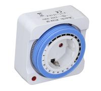 Generic Controlador de Temporizador Enchufable, Temporizador Mecánico Flexible de 24 Horas para Decoraciones, Difusor de Luz de Paisaje, 1 Unidad