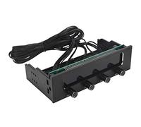 Generic Controlador de Ventilador STW-6041 con Panel de Aleación de Aluminio y Magnesio y Pantalla LCD para Gestión del de Refrigeración de CPU de Computadora