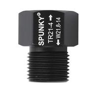 Generic Convertidor Adaptador de Cilindro de Soda, Adaptador de CO2 Negro de para Carbonatación y Elaboración de Cerveza, Aluminio, 1 Pieza