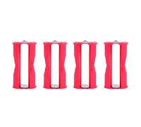 Generic Convertidor de Batería AAA a C 4PCS Estuche Portátil y Duradero para Adaptador de Batería Convierta Cualquier AAA a C para Electrónica Emergencia ABS Rojo 4.8x2.5cm