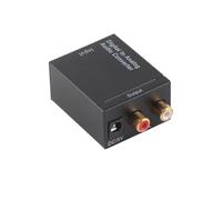 Generic Convertidor Digital a Analógico con Salida de 2 Canales sin Comprimir y Entradas Coaxiales, Transmisión sin Ruido para Sistemas Domésticos, Material ABS (Anfitrión Cable USB Cable de fibra