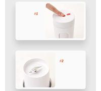 Generic Copa de Licuadora, Licuadora Portátil Mini con Portátil USB Mini Extractor de Jugo de Mano de Mano para Viajes en el Hogar Camping 300ml (Taza de jugo portátil Z02 (modelos de caja de)