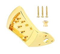 Generic Cordal para Mandolina, Accesorio Duradero Dorado de 8 Cuerdas para Músicos, Diseño Triangular de Aleación de Zinc, Incluye 4 Tornillos y Tuerca