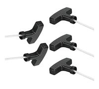 Generic Cordón de Tracción Confiable, Cuerda de Arranque con Blanco de 125 Cm y Diseño Negro para Generadores de Gasolina