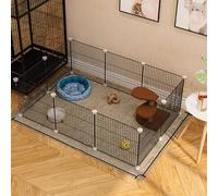 Generic Corralito para gatos - Jaula para cobayas, corral para gatos, corral de juego para conejillos de indias, jaula de plástico para hámsters, conejos, mascotas pequeñas (111 x 75 x 37 cm)
