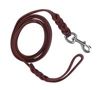 Generic Correa de Entrenamiento para Perros Cuerda de Seguridad Resistente y Duradera para Caminar Adecuado para Regalo para Amantes de los Perros Diseño Trenzado Cinturón de Cuero y Piel de Vaca 3