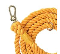 Generic Correa para Trenzada Hecha a Mano, Resistente, con Accesorios Dorados, para Correr, Senderismo o Acampada, Hecha de Poliéster y Algodón (Naranja Miel 210 cm * 1,2 cm)