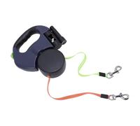 Generic Correa Retráctil Doble para Perros, Cuerda de Nailon Compacta Resistente Al Estiramiento, Correa Retráctil para Mascotas, Segura para Perros (Blue)