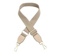 Generic Correas de Hombro Anchas de algodón de Color sólido, Correas de Cuero sintético Ajustables for Bolso de Mensajero, Accesorios(Khaki)