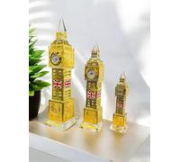 Generic Crystal Big Ben con reloj Londres Souvenirs Torre Big Ben Decoración para el hogar y la oficina. 4 colores, 3 tamaños (dorado, grande)