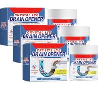 Generic Crystal Lye - Abridor de drenaje en polvo, 260 g, sin perfume, sólido, limpiador de drenaje, 3 unidades