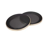 Generic Cubierta de Altavoces, 2 pcs. Altavoces Decorativos Portada de de Automóviles, para Pequeños (Oro + negro)