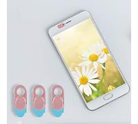 Generic Cubierta de Cámara Web Tapa de Lente Etiqueta de Privacidad de la Cámara Fácil de Usar para Tabletas con Teléfonos Inteligentes, 3 Piezas (Pink)
