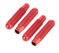 Generic Cubierta de Perilla de Cerradura de Puerta de Coche, Pin Decorativo Duradero para A B E CLA GLA GLK Class, Aleación de Aluminio, 4 Uds. (rojo)