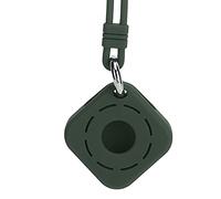Generic Cubierta del Localizador de Silicona, Manga de Protección del Localizador de Viajes Portátiles Locator de iOS para la Oficina en Casa (Verde Oscuro)