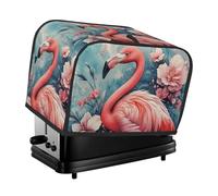 Generic Cubierta para tostadora de 2 rebanadas con estampado de flamenco rosa, fundas para máquina de cocina a prueba de polvo, se adapta a la mayoría de tostadoras estándar, protector para hacer pan