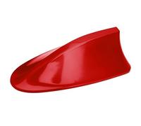 Generic Cubierta universal de aleta de tiburón para coche, accesorio decorativo compatible con Opel Corsa D Seat Leon 5F VW Golf 7 Ford Mondeo Opel Vectra C material ABS con cinta adhesiva (rojo)