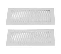 Generic Cubiertas de Ventilación Seguras a Prueba de Bebés, Inmovilización de Instalación Simple de Silicona para el Piso del Hogar, 2 Piezas para Ventilación de 4x12 Pulgadas (GREY)