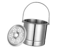 Generic Cubo de Hielo Profesional de Acero Inoxidable Espesado con Placa de Filtro para Bares de Cócteles y Fiestas, Capacidad de 1L (Color Original)