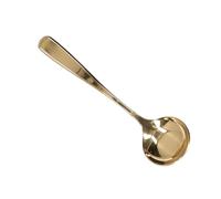 Generic Cuchara para Catar café de Acero Inoxidable Duradera, Tamaño Ajustable para Entusiastas del té y el café, 6,1x1,77 Pulgadas (Dorado)