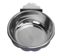 Generic Cuenco Colgante Desmontable de Acero Inoxidable para Perros, Gatos, Pájaros, Cobayas, Comedero Extraíble para Fácil Limpieza y Llenado, Cuenco de Agua con Forma de Calabaza para Perro, Gato,