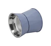 Generic Cuenco de Acero Inoxidable para Gatos con Base Separada para Añadir Comida y Limpiar Fácilmente, Diseño de Boca de 4,5 Cm de Profundidad, Se Niega a Amar a Las Mascotas, Mentón Negro, 14 X