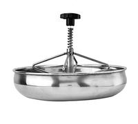 Generic Cuenco de Comida para Lechones, Acero Inoxidable de Primera Calidad, 4 Ranuras, Comedero para Cerdos para Leche de Cerda, Superficie Lisa para Granja de Lechones