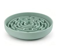 Generic Cuenco Interactivo para Comida para Perros con Rompecabezas, Alimentador Lento de Silicona Duradero que Previene la Obesidad, Diseño Antiasfixia para Mascotas Pequeñas a Medianas, 7,68 (GREEN)