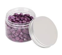 Generic Cuentas Coloridas de Cera de Sellado Vintage para Invitación de Boda Perladas 200 Piezas para Sobres y Documentos (berenjena morada)