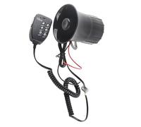 Generic Cuerno de Automóvil, Bocina de Automóvil Fuerte, Cuernos de Camiones para Camionetas, Accesorios de Camiones de Bocina de Tren, 6 Sonidos Alarma de Advertencia de Emergencia
