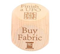 Generic Dados de Madera para Acolchar, Inspirador para Tomar Decisiones, Divertida Herramienta de Costura para Artesanos, Amantes del Patchwork Portátil de 2"
