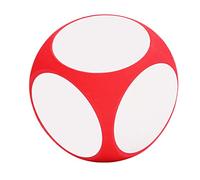 Generic Dados en Blanco Grabables, Material Didáctico Multifuncional para Juegos de Matemáticas, Forma Cúbica de Material EVA para Niños de 3,9 Pulgadas (Rojo)