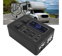 Generic DC12V Apto para Mini Power Box de Distribución de Energía Portátil Multifuncional para Acampar Pesca Al Aire Libre ABS 17 Uds