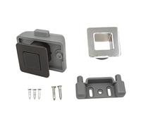 Generic de Botón Pulsador para Perilla Lateral, Accesorio de de Cajón, Material PP Cuadrado, Metal, Función Galvanizada, Adecuado para, Negro