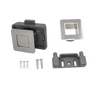 Generic de Botón Pulsador para Perilla Lateral, Accesorio de de Cajón, Material PP Cuadrado, Metal, Función Galvanizada, Adecuado para, Cromo brillante